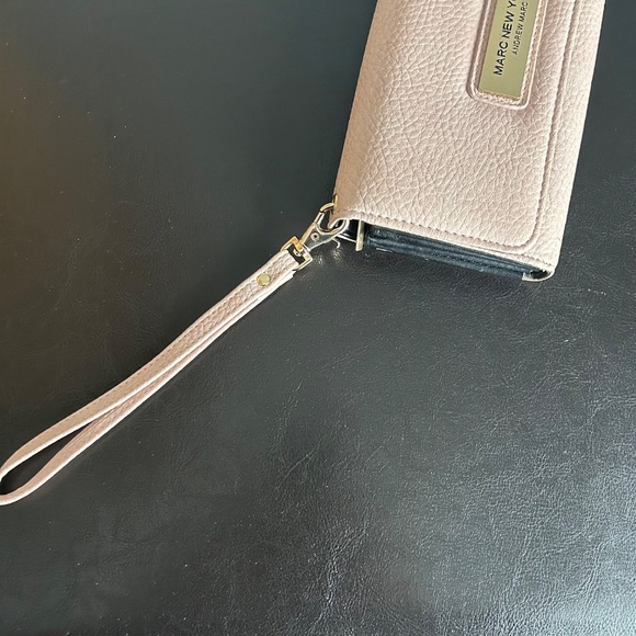 Marc New York (Andrew Marc) Pink  Pebbled Faux Leather Wallet - Picture 10 of 17